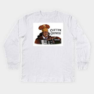 Clifton Chenier Kids Long Sleeve T-Shirt